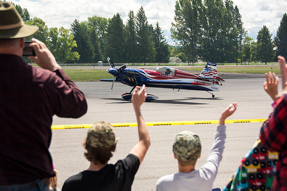 Legacy Flight Museum's old war planes put on an air show.