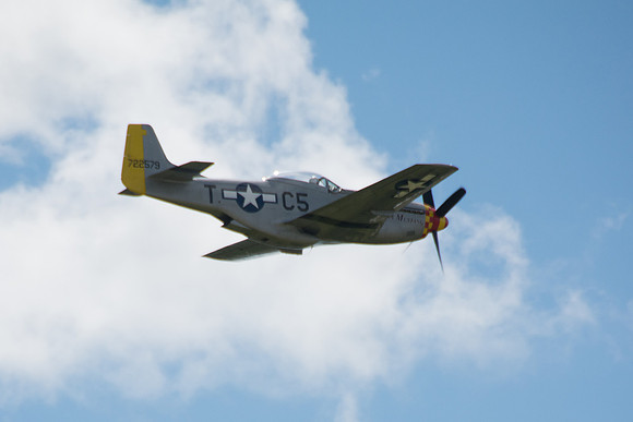 Legacy Flight Museum's old war planes put on an air show.