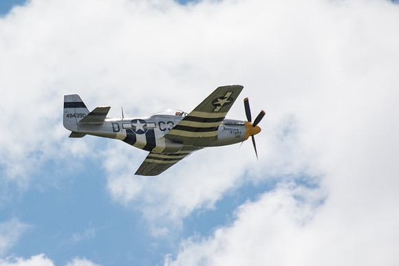 Legacy Flight Museum's old war planes put on an air show.