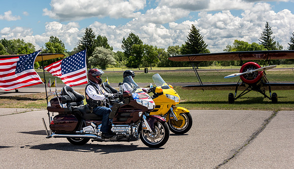 Legacy Flight Museum's old war planes put on an air show.