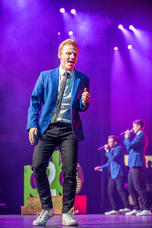 Vocal Point performs during Power to Become, held in the Hart Auditorium.