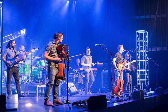 The Scottish band, Skerryvore, performing for their second time at BYU-Idaho.