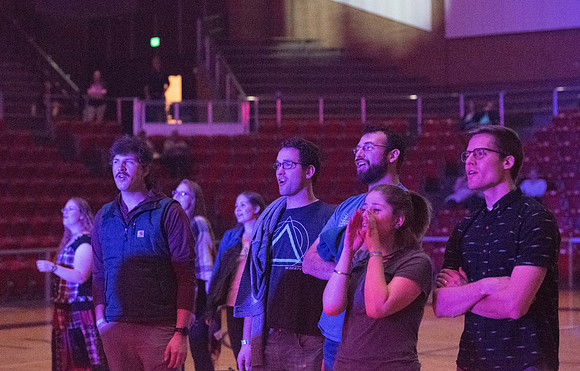 The Scottish band, Skerryvore, performing for their second time at BYU-Idaho.