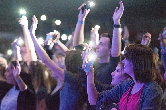 The Scottish band, Skerryvore, performing for their second time at BYU-Idaho.