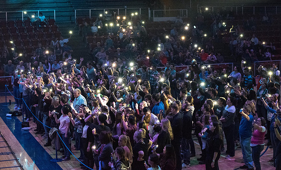 The Scottish band, Skerryvore, performing for their second time at BYU-Idaho.