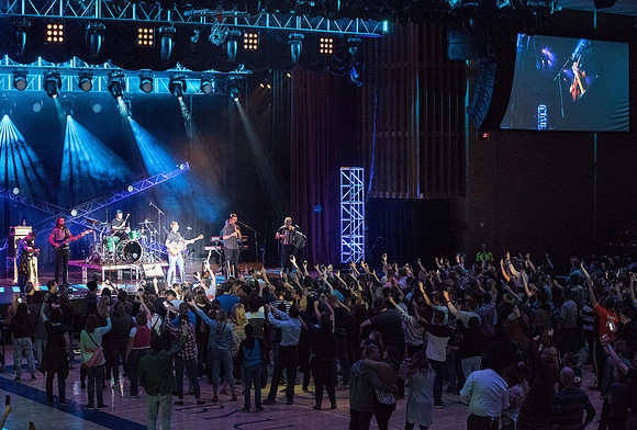 The Scottish band, Skerryvore, performing for their second time at BYU-Idaho.
