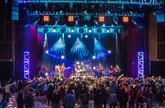 The Scottish band, Skerryvore, performing for their second time at BYU-Idaho.