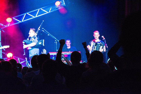 The Scottish band, Skerryvore, performing for their second time at BYU-Idaho.