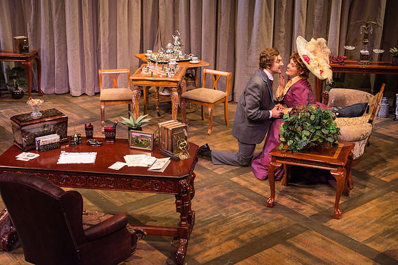 The cast of Brigham Young University-Idaho's production of "The Importance of Being Earnest" pose scenes and moments from the performance.
