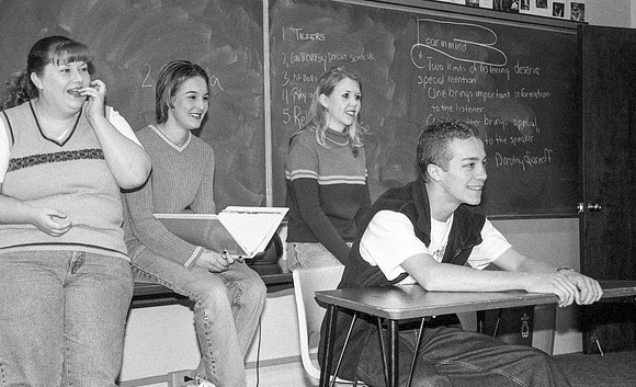Communications students participate in a debate.