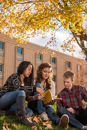 Student models for the Be Smart brochure cover.
