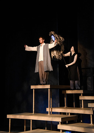 Theater students perform in an original production called Leaving Eden.