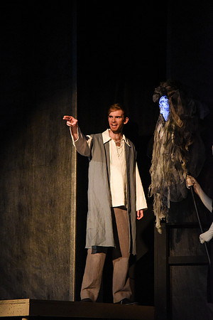 Theater students perform in an original production called Leaving Eden.