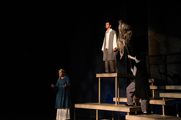 Theater students perform in an original production called Leaving Eden.