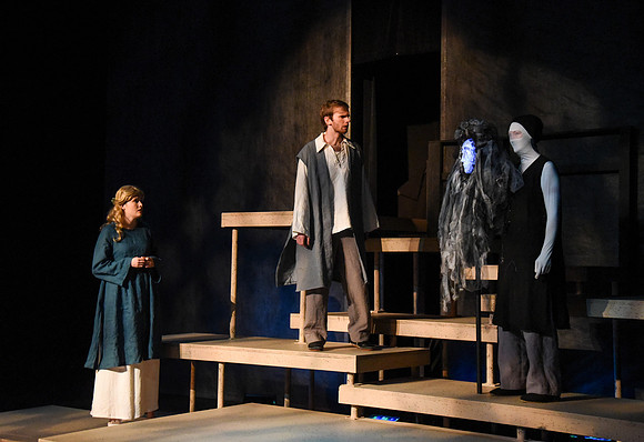 Theater students perform in an original production called Leaving Eden.