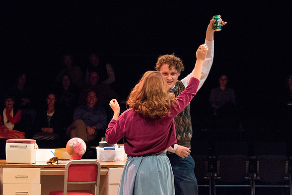 Theater students perform in an original production called Leaving Eden.