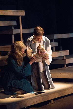 Theater students perform in an original production called Leaving Eden.