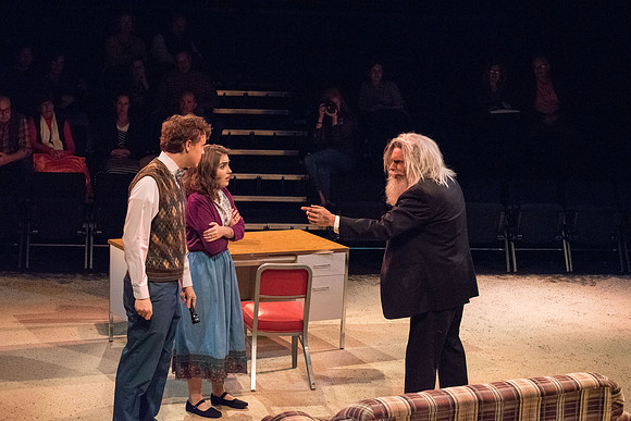 Theater students perform in an original production called Leaving Eden.