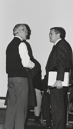 President Bennion with faculty member