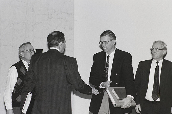 President Bennion, with faculty