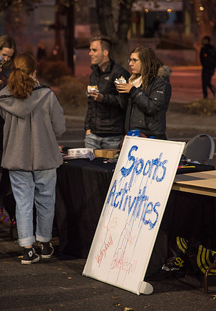 Tailgate Party and Football Game at the BYU-Idaho stadium. November 2018