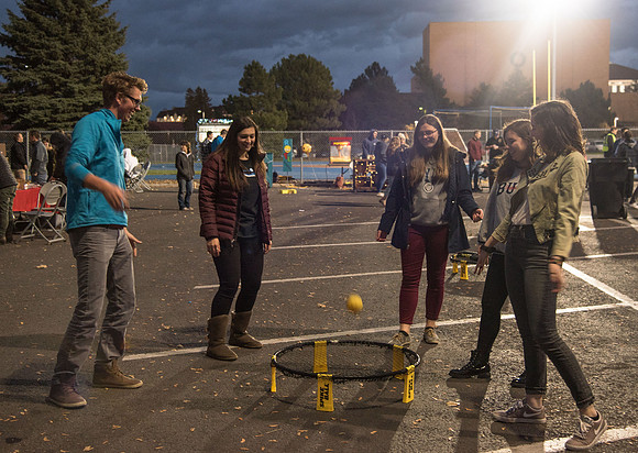 Tailgate Party and Football Game at the BYU-Idaho stadium. November 2018