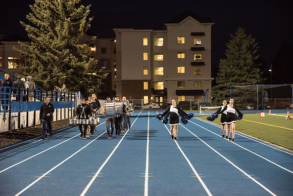 Tailgate Party and Football Game at the BYU-Idaho stadium. November 2018
