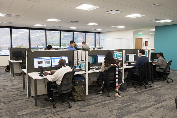 Pathway office facilities on the fifth floor of the BYU Salt Lake Center.