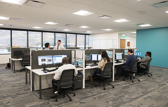 Pathway office facilities on the fifth floor of the BYU Salt Lake Center.