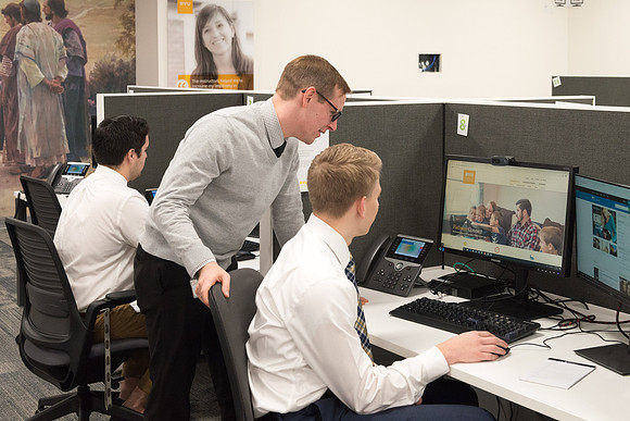Pathway office facilities on the fifth floor of the BYU Salt Lake Center.