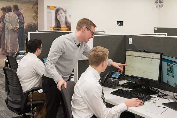 Pathway office facilities on the fifth floor of the BYU Salt Lake Center.