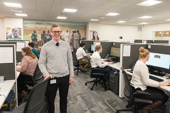 Pathway office facilities on the fifth floor of the BYU Salt Lake Center.