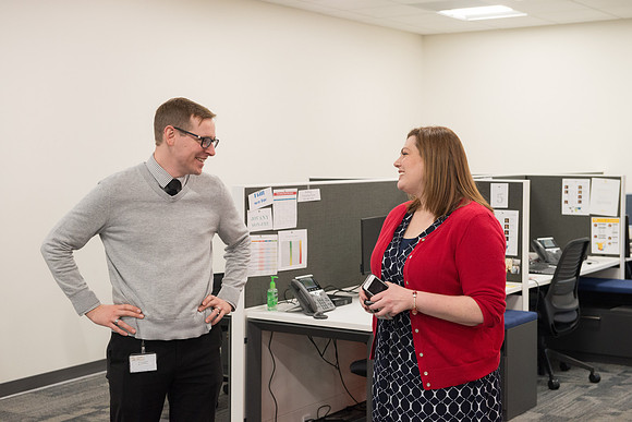 Pathway office facilities on the fifth floor of the BYU Salt Lake Center.