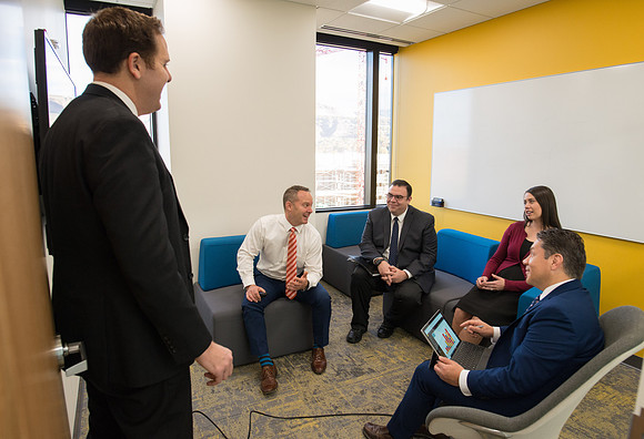 Pathway office facilities on the fifth floor of the BYU Salt Lake Center.