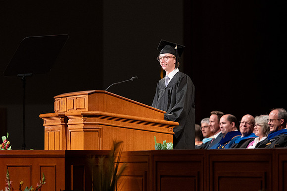 Graduates during convocation for the College of Agriculture and Life Sciences.