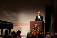 President Eyring speaks at the President's Club Banquet.