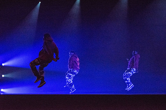 Student dancers perform in this semester's Extravadance: Emoji in Motion.