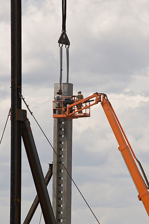 Construction on the Auditorium, later named the BYU-Idaho Center.
