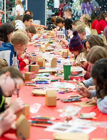 Christmas tree lighting on campus and other christmas festivities.