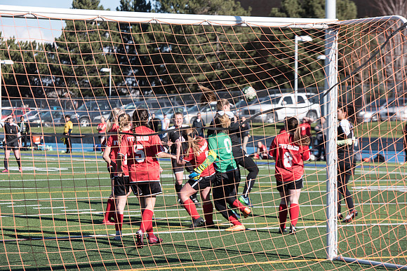 The top two women's competitive soccer teams compete in the Championship game.