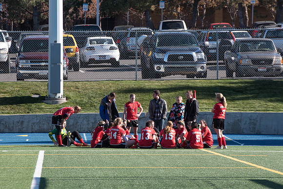 The top two women's competitive soccer teams compete in the Championship game.