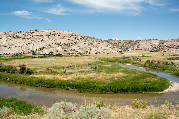 Martin's Cove, a place of refuge for handcart pioneers who were caught in an early winter storm en-route to Salt Lake City, UT.