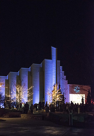 Christmas Lighting in Taylor Quad--November 2018