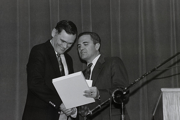 Jim Green and President Bennion