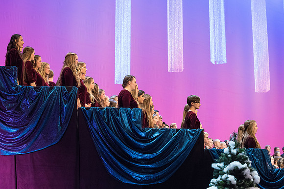 BYU-I choirs, orchestra, and dancers, along with Brian Stokes Mitchell, perform the 8th annual Christmas Concert, filling the room with the Christmas spirit. December 2018