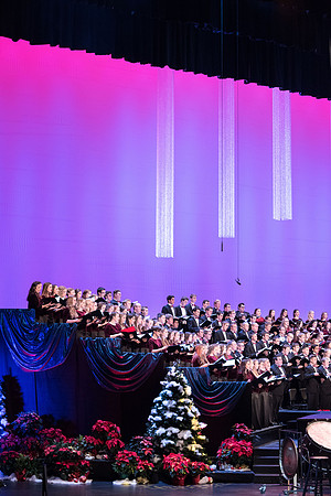 BYU-I choirs, orchestra, and dancers, along with Brian Stokes Mitchell, perform the 8th annual Christmas Concert, filling the room with the Christmas spirit. December 2018