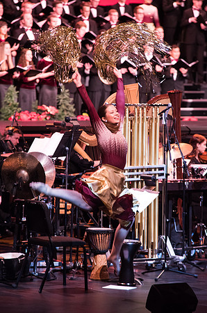 BYU-I choirs, orchestra, and dancers, along with Brian Stokes Mitchell, perform the 8th annual Christmas Concert, filling the room with the Christmas spirit. December 2018