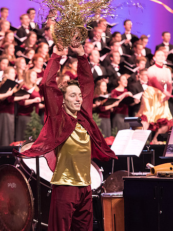 BYU-I choirs, orchestra, and dancers, along with Brian Stokes Mitchell, perform the 8th annual Christmas Concert, filling the room with the Christmas spirit. December 2018