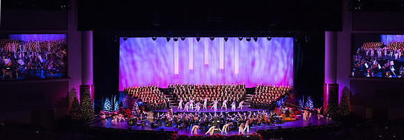 BYU-I choirs, orchestra, and dancers, along with Brian Stokes Mitchell, perform the 8th annual Christmas Concert, filling the room with the Christmas spirit. December 2018