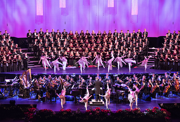 BYU-I choirs, orchestra, and dancers, along with Brian Stokes Mitchell, perform the 8th annual Christmas Concert, filling the room with the Christmas spirit. December 2018